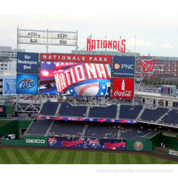 Basketball Large Stadium Led Display Screen , P10 Outdoor Full Color Video Wall Rental